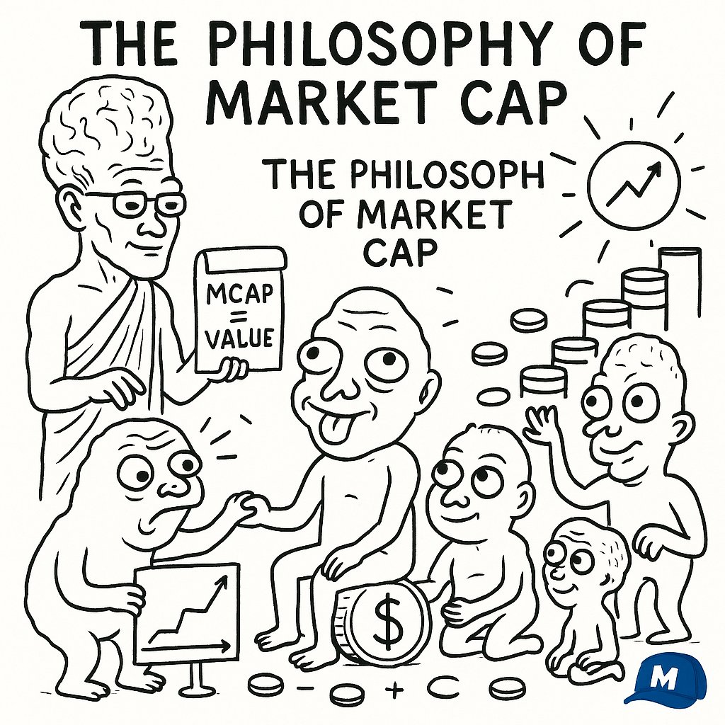 The Market Cap is the philosophy.

At its core, the philosophy of market capitalisation is rooted in the Efficient Market Hypothesis (EMH). This theory posits that a company's stock price, a key component of market cap, reflects all publicly available information at any given