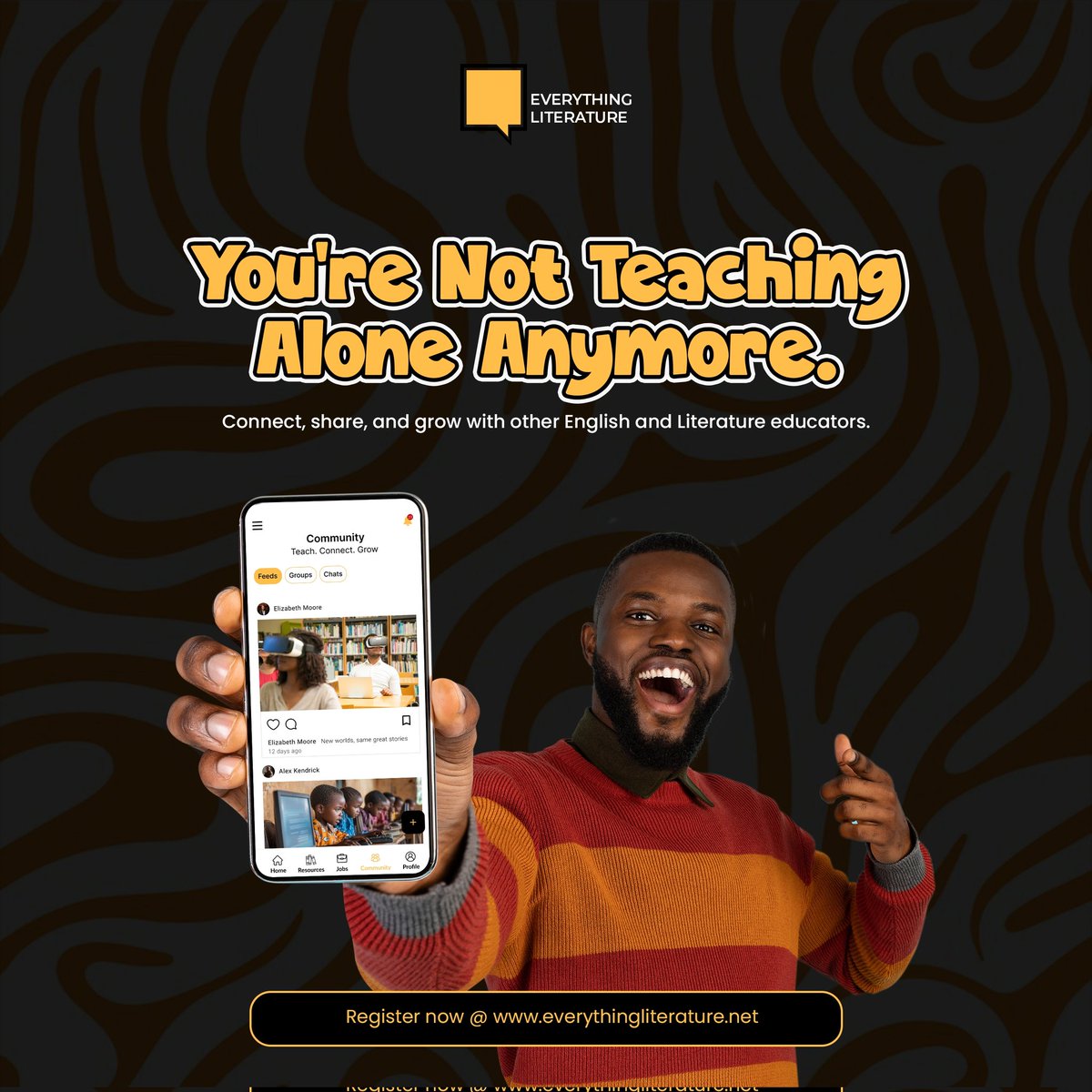 soromtobe's tweet photo. The EL Teach app is coming in a week 🫴🔥
#EnglishForProfessionals 
#educatorsworkshop 
#Literature 
#teacher 
#Africa 
#africatech 
#launch https://t.co/uARr63WIv6