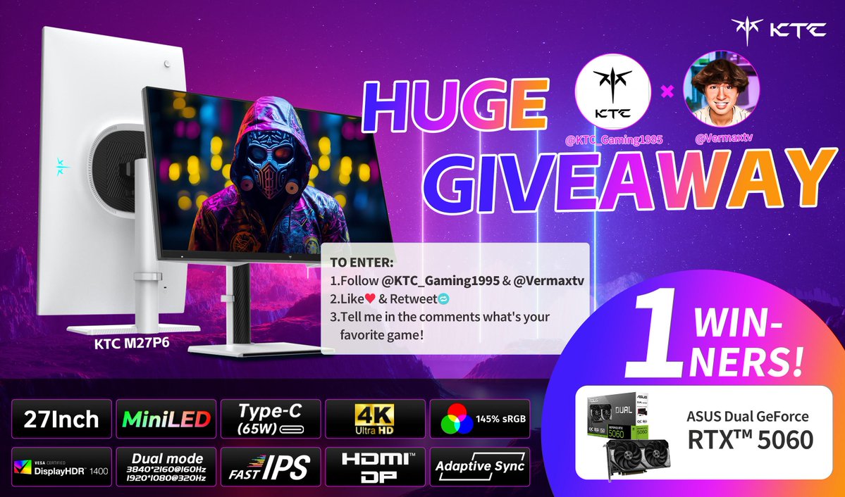 Xen Vermax (@vermaxtv) on Twitter photo 🎁 GIVEAWAY – Ends August 25, 2025
To enter:
1) Follow <a href="/KTC_Gaming1995/">KTCmonitor</a> & <a href="/Vermaxtv/">Xen Vermax</a>
2) Like & Retweet,
3) Comment your favorite game! 🎁 GIVEAWAY – Ends August 25, 2025
To enter:
1) Follow <a href="/KTC_Gaming1995/">KTCmonitor</a> & <a href="/Vermaxtv/">Xen Vermax</a>
2) Like & Retweet,
3) Comment your favorite game!