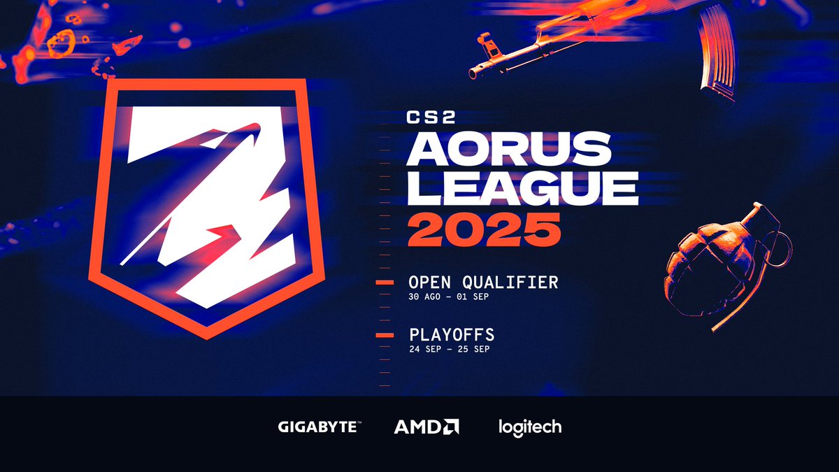 infocsarg (@infocsarg) on Twitter photo Este mes vuelve <a href="/AORUSLATAM/">AORUS LATAM</a> League con etapa ONLINE y PRESENCIAL 🔥
Desde Aorus anunciaron un torneo que entregará puntos para el VRS + $6.500 USD en premios.
Ya están las inscripciones abiertas vía gamersclub. Será para equipos de Argentina, Chile y Uruguay. Este mes vuelve <a href="/AORUSLATAM/">AORUS LATAM</a> League con etapa ONLINE y PRESENCIAL 🔥
Desde Aorus anunciaron un torneo que entregará puntos para el VRS + $6.500 USD en premios.
Ya están las inscripciones abiertas vía gamersclub. Será para equipos de Argentina, Chile y Uruguay.