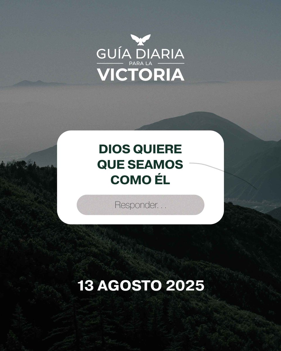 Padre, hoy decido morir a la carne, renuncio a mis propios intereses y ser fiel a ti y a mi prójimo. Fortalece mi hombre interior por tu Espíritu Santo, refuerza tu espíritu de poder, amor y dominio propio...

centrodevidalomas.org/2025/08/dios-q…