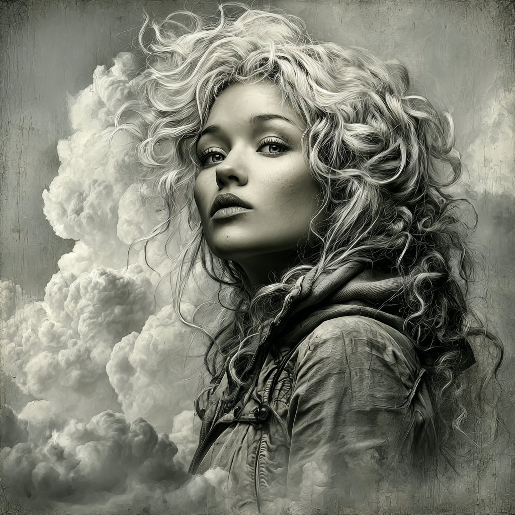 Today's Daily Theme is: cirrocumulus on #midjourney 
#CzechAIArtists #AI #Midjourney #Aiartcommunity #AIart 
Head in the clouds