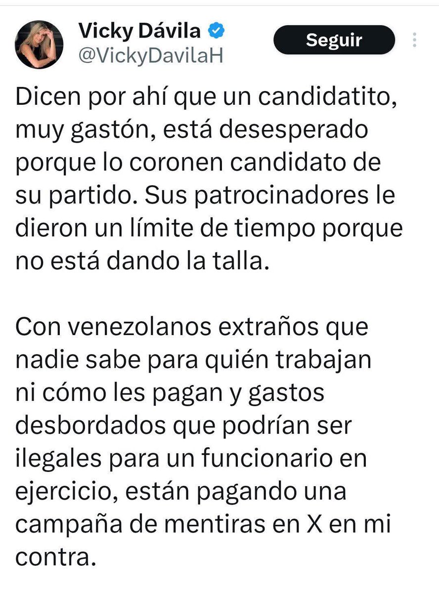 falsoprofeta's tweet photo. @VickyDavilaH https://t.co/A4w0C1QLO7