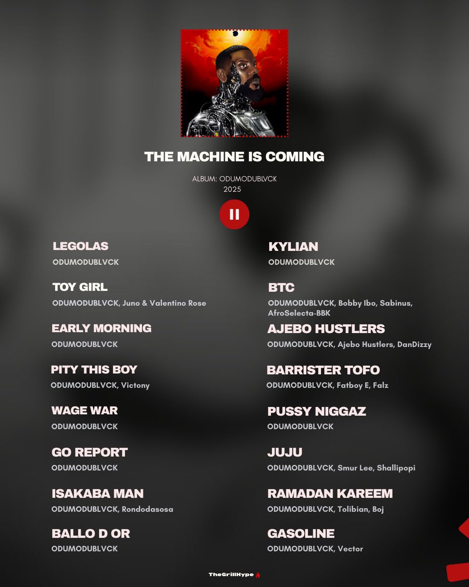THE GRILL HYPE (@thegrillhype) on Twitter photo 🚨🔥Check out our latest article as we review <a href="/Odumodublvck_/">AKPORSTLE INDUSTRY MACHINE ⚙️</a> project “The Machine Is Coming”
Full Read Available On Medium.
Check thread 🧵 🚨🔥Check out our latest article as we review <a href="/Odumodublvck_/">AKPORSTLE INDUSTRY MACHINE ⚙️</a> project “The Machine Is Coming”
Full Read Available On Medium.
Check thread 🧵