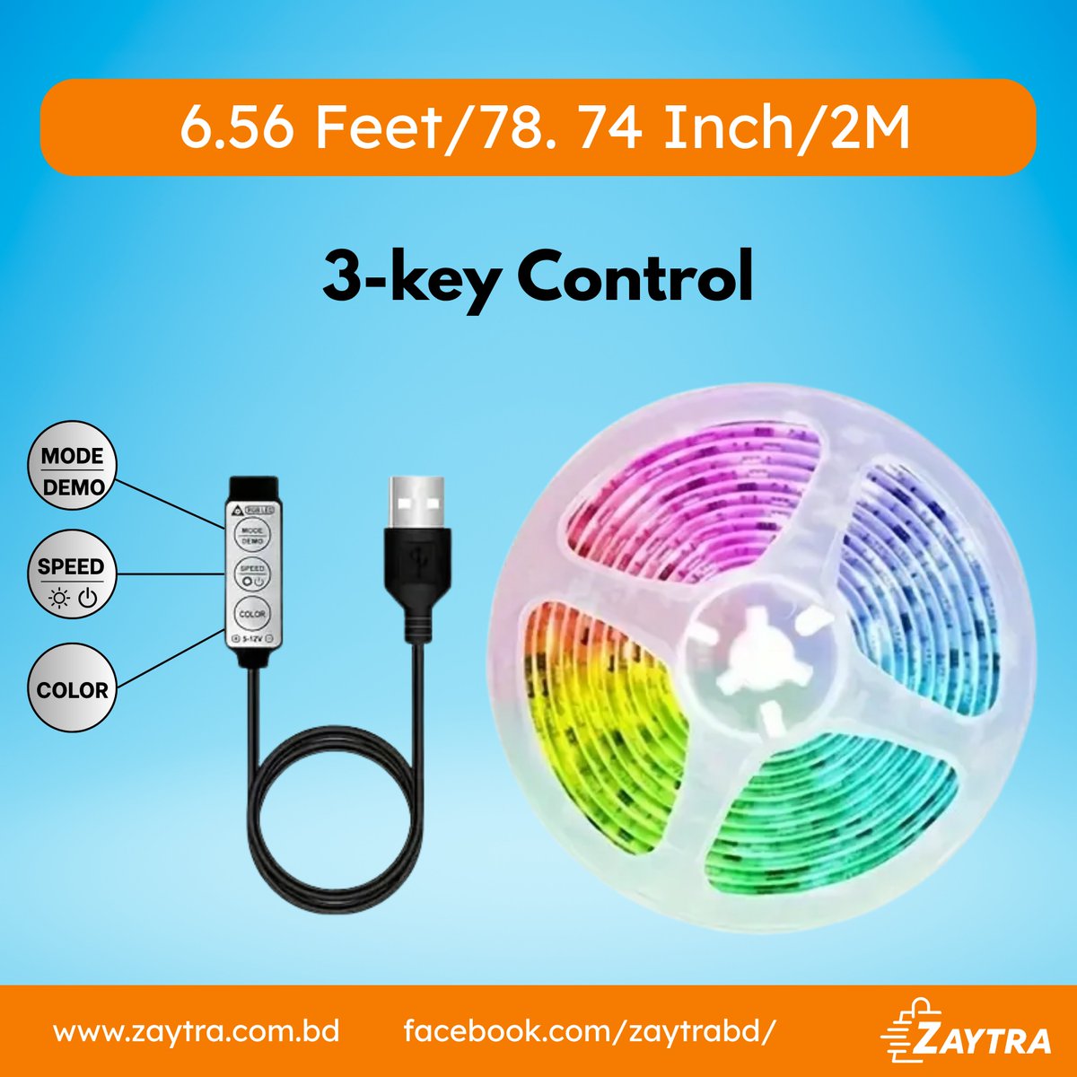 Praazocom's tweet image. 🌈 আপনার রুমের লুক বদলান এক ক্লিকেই!
✨ RGB LED Strip Light 2M (Bluetooth + Remote)

🎉 মাল্টি ইউজ – রুম ডেকর, গেমিং সেটআপ, পার্টি, জন্মদিন, ওয়াল ও সিলিং সাজানোর জন্য পারফেক্ট

🔥 আজই সাজান আপনার ঘরকে নতুন রঙে!

#RGBLED #LEDStripLight #BluetoothLight #RemoteLED #RoomDecor