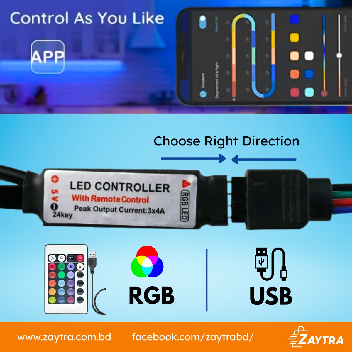 Praazocom's tweet image. 🌈 আপনার রুমের লুক বদলান এক ক্লিকেই!
✨ RGB LED Strip Light 2M (Bluetooth + Remote)

🎉 মাল্টি ইউজ – রুম ডেকর, গেমিং সেটআপ, পার্টি, জন্মদিন, ওয়াল ও সিলিং সাজানোর জন্য পারফেক্ট

🔥 আজই সাজান আপনার ঘরকে নতুন রঙে!

#RGBLED #LEDStripLight #BluetoothLight #RemoteLED #RoomDecor