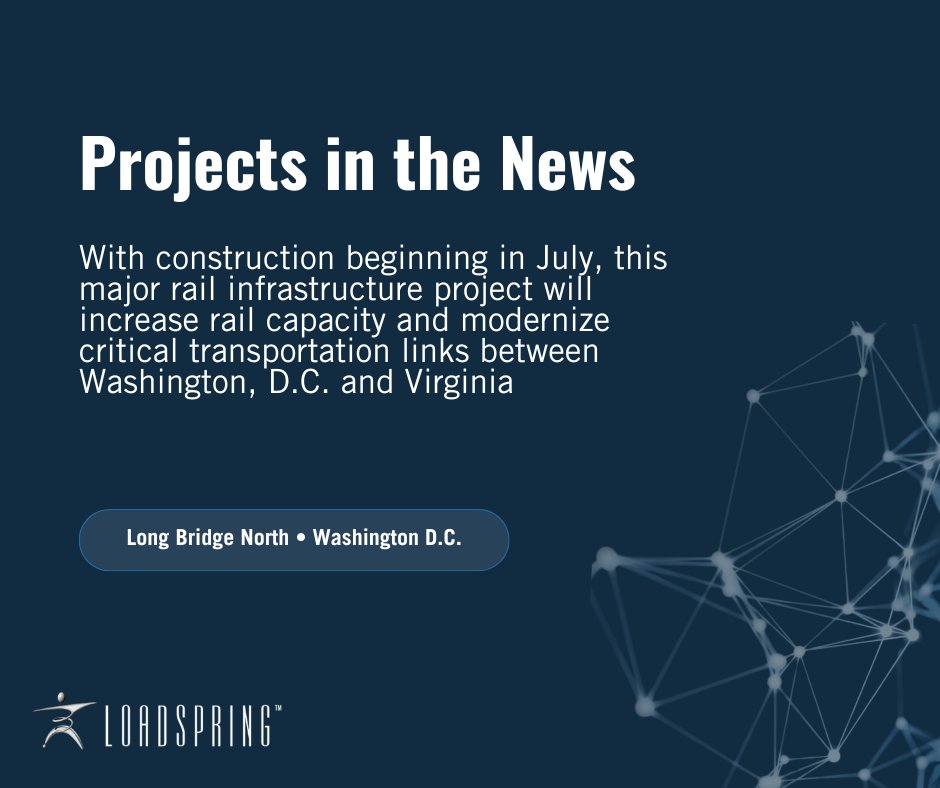 LoadSpring's tweet image. 🚧 Big congrats to @Skanska &amp;amp; @FlatironDragados on breaking ground for the \$658M Long Bridge North project in D.C.! At LoadSpring, we’re proud to support bold, transformative initiatives like this.

🔗 hubs.ly/Q03CCkmZ0

#LoadSpring