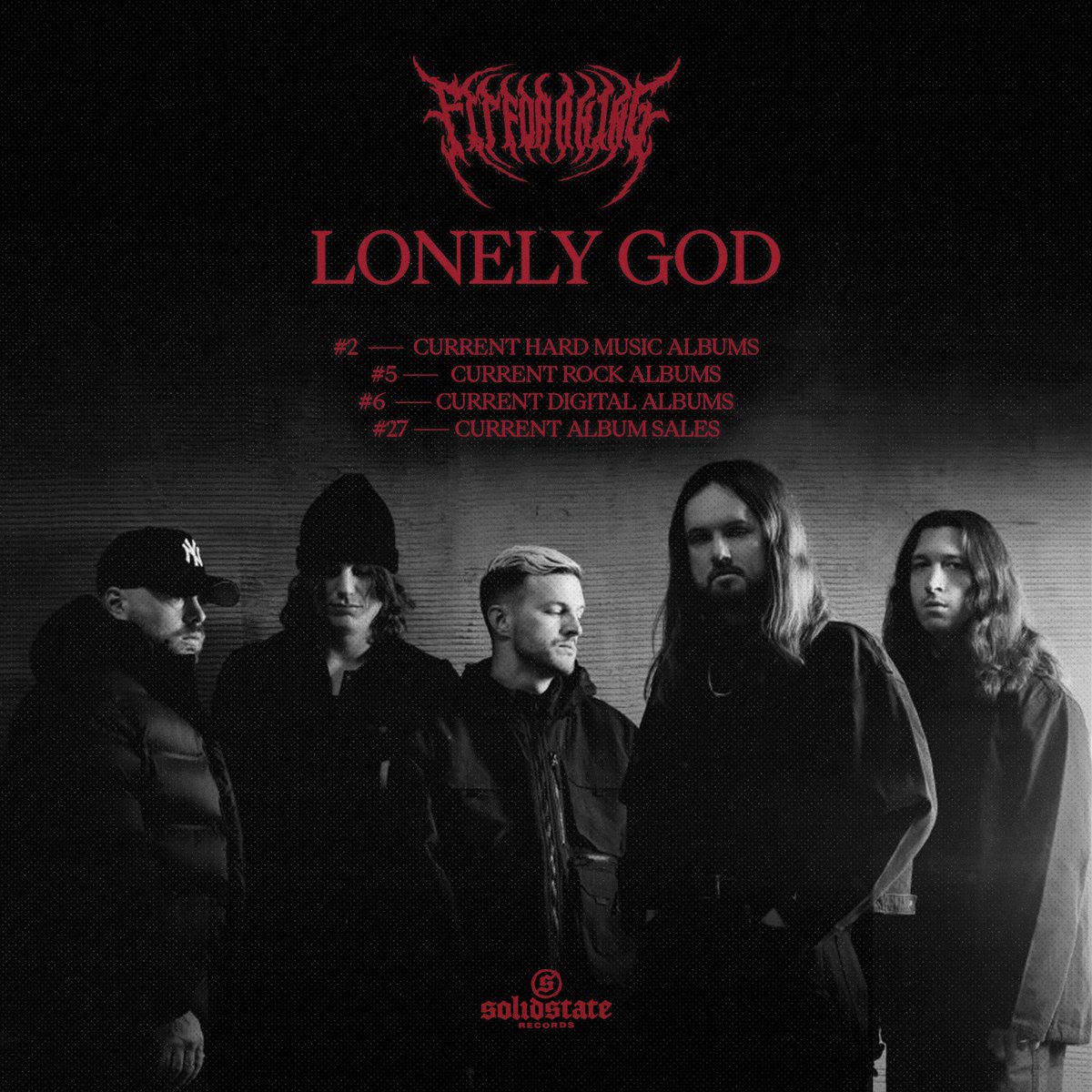 A HUGE thank you to everyone who has streamed or bought Lonely God! Every comment, share, listen, etc. made our first week one to remember.

Your support means everything and we can’t wait for you to experience what’s next. We'll see you on The Lonely God Tour!