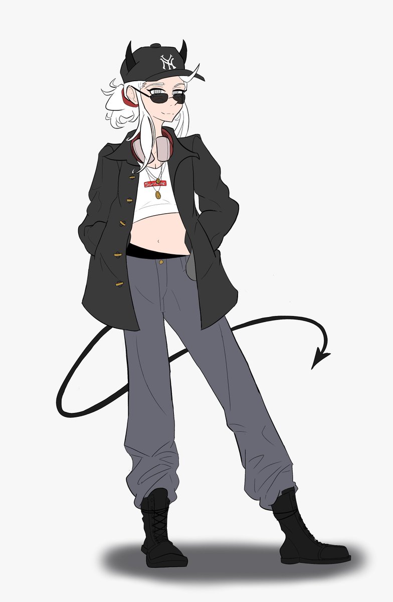 Angle_V_Angel's tweet photo. Justice In Street wear!!

#Helltaker #Helltakerart https://t.co/6cPEX6dOAt