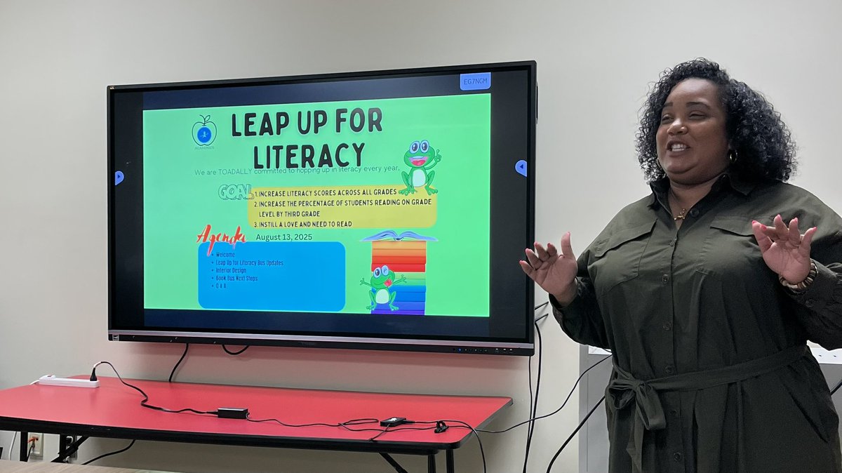 EyeonAcademics's tweet photo. Leap Up For Literacy Bus Team is on a roll to plan for the design and image of this exciting initiative! @suptking @JMCSchools https://t.co/d3I2XXQ6hd