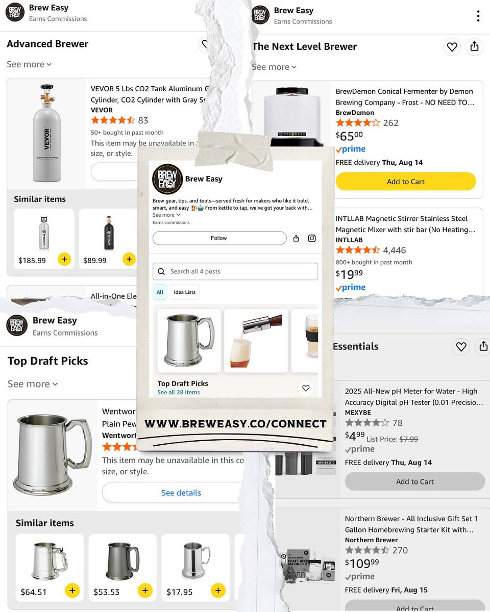BrewEasyco's tweet photo. 🚨 Homebrewers & Beer Lovers 🚨
From your first pour to pro-level brews, the BrewEasy Amazon Storefront has everything you need 🍺🔥

✅ Beginner starter kits to kickstart your brewing journey
✅ Advanced gear to level up your craft
✅ Top Draft Picks with epic gadgets + must-haves for your home bar or next party

💡 Shop now: Link in bio or visit https://t.co/xZv3x4dhfb → Click “Amazon Storefront”

🛑 Don’t forget to hit the Swag Bar for our latest t-shirts, hoodies, koozies, stickers + more.
📥 Visit the Taproom to download our step-by-step beer brewing guides and put that new gear to work!

#HomeBrewing #BrewEasy #BeerGear #BeerLovers #CraftBeerLife #HomeBarEssentials #BrewDay #BeerBrewing #BeerBrewers #BeerAccessories #BrewingEquipment #HomebrewersOfInstagram #CraftBeerCommunity #BeerTools #BeerLife #BrewersLife #HomeBrewingCommunity #BreweryLife #HomeBrewSetup #BrewingGear