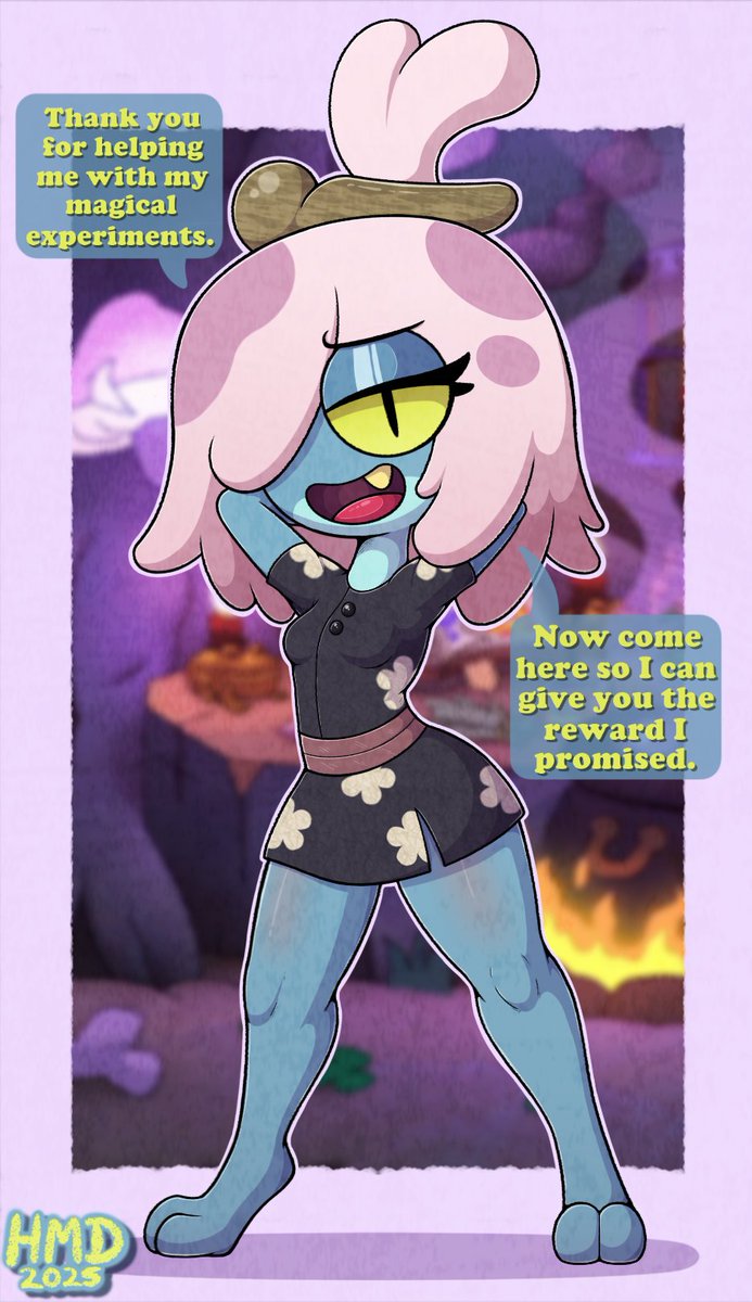 A drawing of my favorite frog on Amphibia. 
Three more alt versions on my Inkbunny.