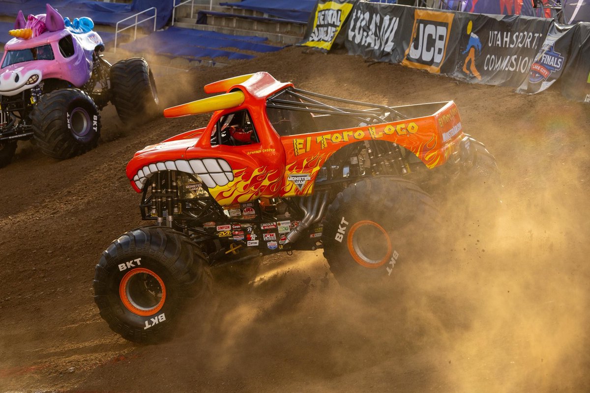 MonsterJam's tweet photo. In our orange era 🧡

#MonsterJam #monstertrucks #ElToroLoco https://t.co/P2Q9AYkh78