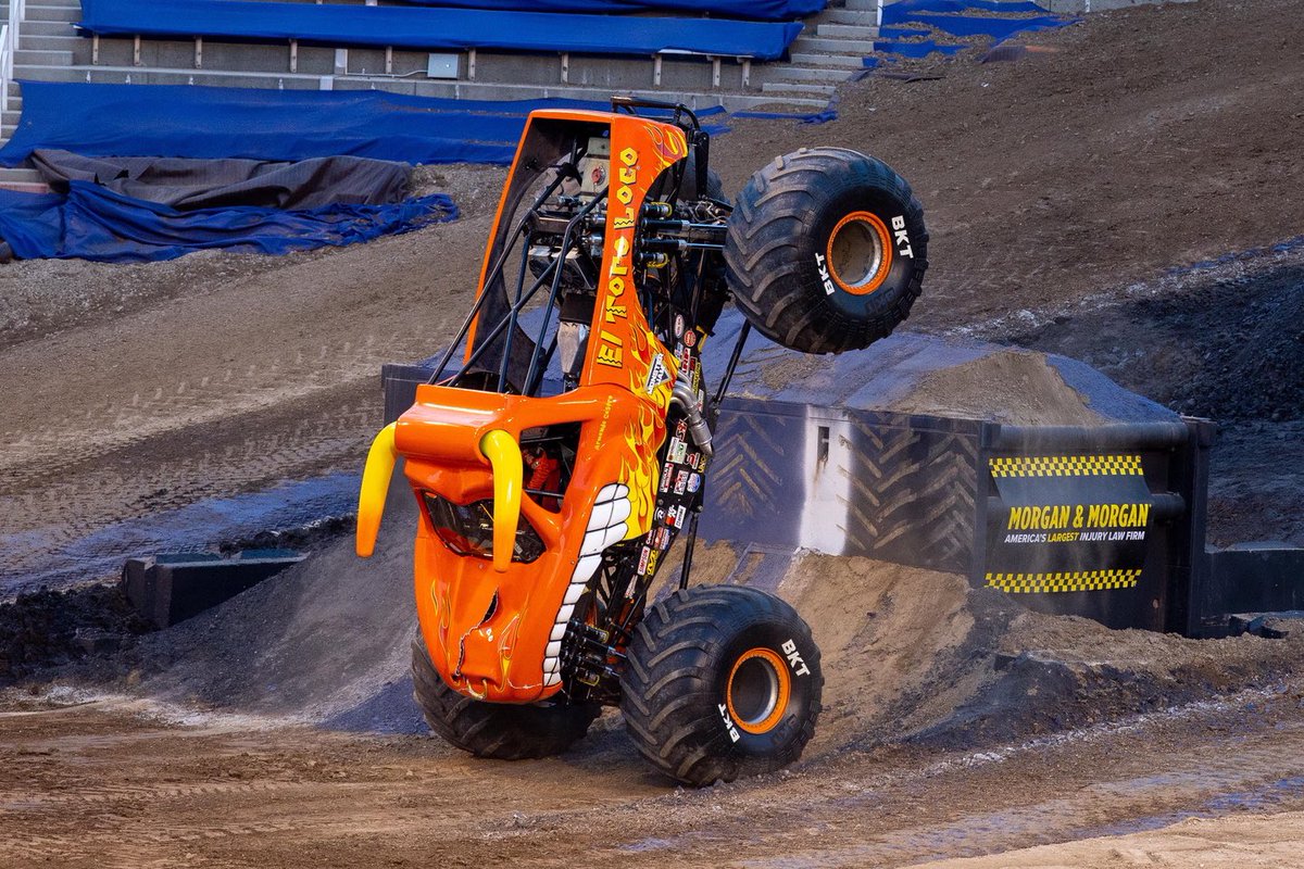 MonsterJam's tweet photo. In our orange era 🧡

#MonsterJam #monstertrucks #ElToroLoco https://t.co/P2Q9AYkh78