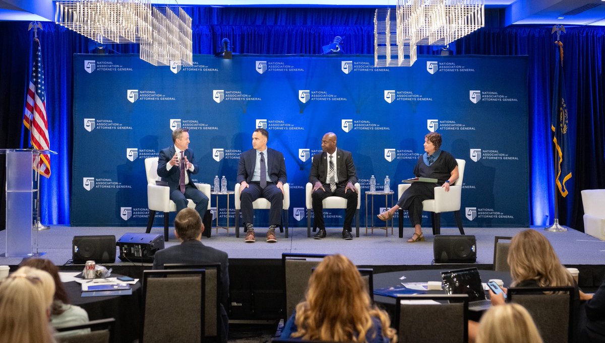I serve as an Executive Committee Member of the National Association of Attorneys General. In that role, I moderated a panel with leading public health experts to discuss the impacts of drug addiction and explore how AGs across the country can address this public health crisis.