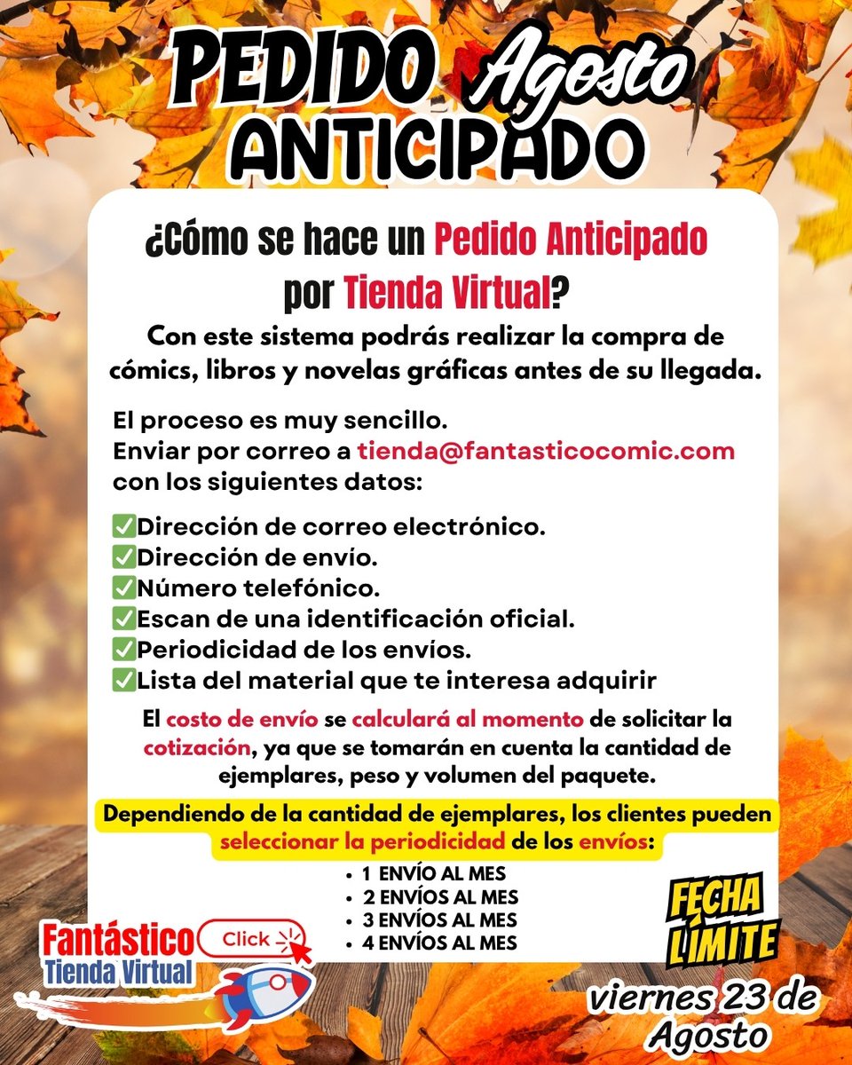 *AVISO IMPORTANTE*
Ya está lista la lista de títulos para realizar su PXA del mes de Octubre, a continuación les dejo los títulos correspondientes!
#Halloween #halloweendecor #comics #comicbooks #comicsméxico