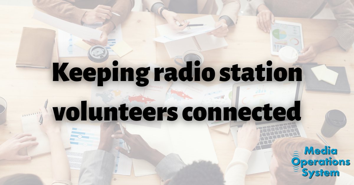 MediaOpsSystem's tweet image. 📢 Keep your radio volunteers &amp;amp; staff connected with #MediaOperationsSystem internal comms tools including an internal messaging system and a forum to discuss ideas and news

#HospitalRadio #CommunityRadio #LocalRadio #InternalComms #MakingRadioEasy

https://www.mediaops...
