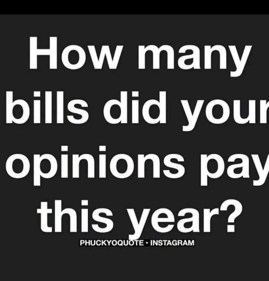 evabrightideas's tweet photo. It's ok to have an opinion, we all have them.  Is it necessary or wise to share them with everyone...everywhere? 🤔 https://t.co/Qocshtj036