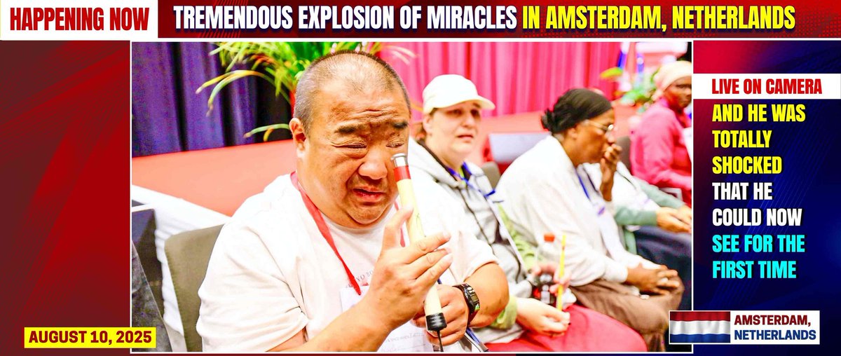 Many healings took place at the Amsterdam healing Service. #CelebratingEndRevival