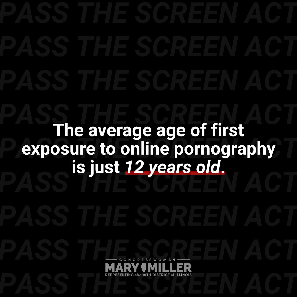 RepMaryMiller's tweet photo. We must protect our most innocent and vulnerable. 

Pass the SCREEN Act! https://t.co/IjNF0M4mBp