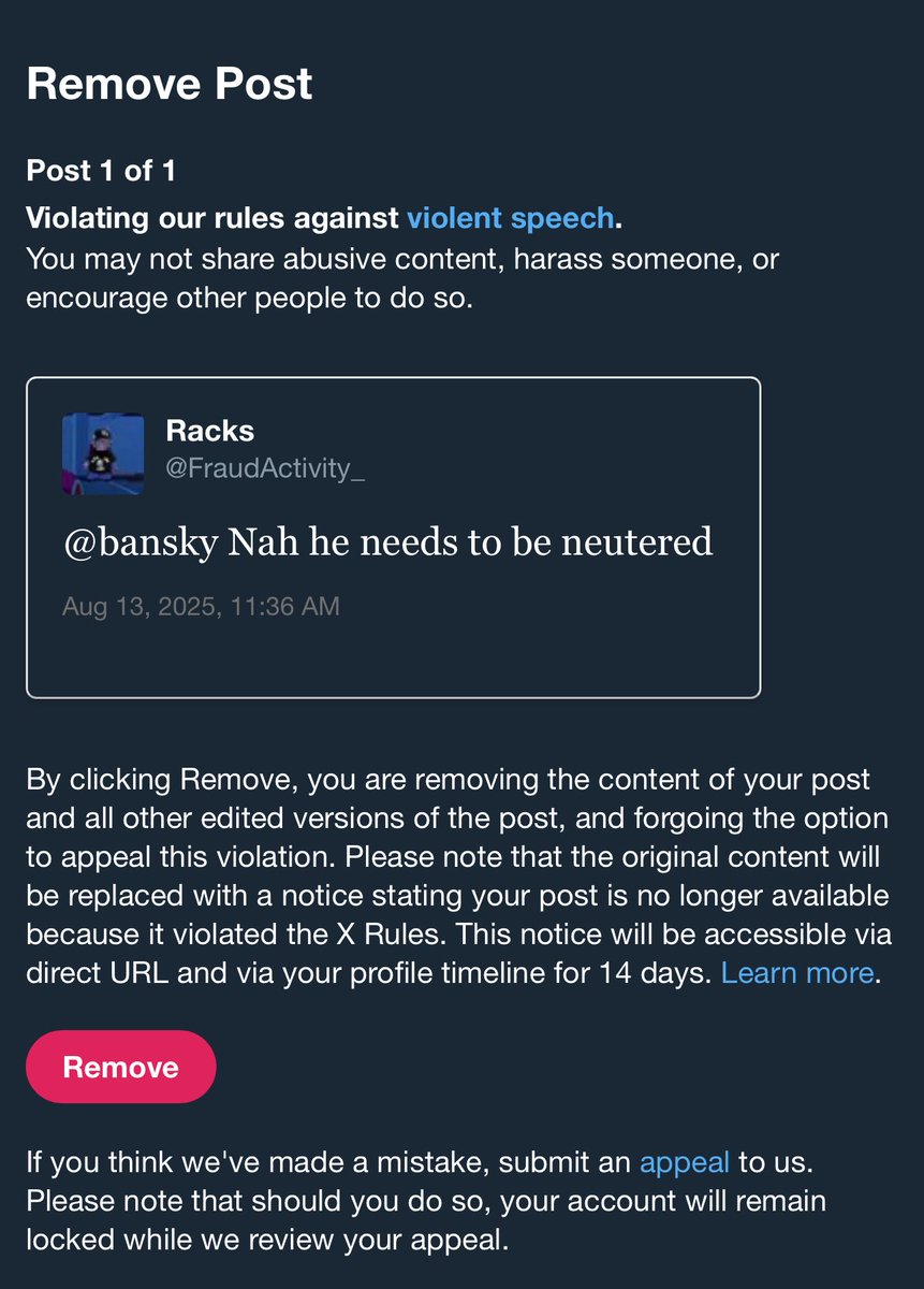 _FraudActivity's tweet image. They locked my account for this? Aight