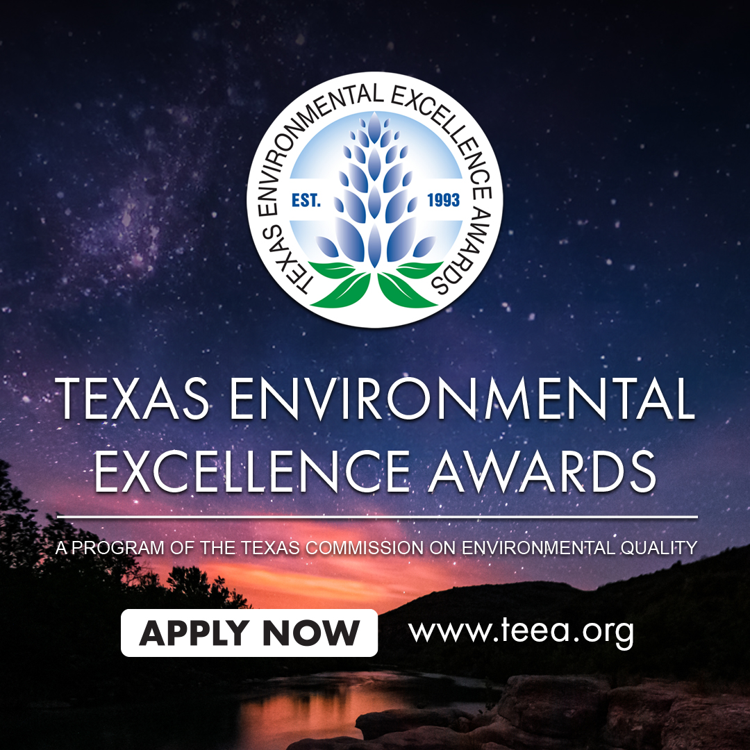 Do you make a difference in Texas? Apply now for the Texas Environmental Excellence Awards and showcase your commitment to protecting our environment!🏆 Don’t wait, submit your nomination today! tinyurl.com/re88dwfk