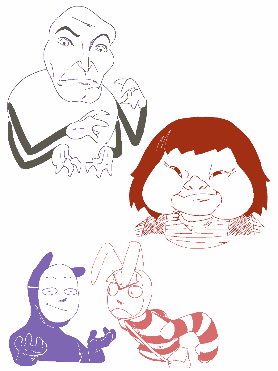 Mayinc0's tweet photo. Old cartoons/characters (old drawings also I'm more active because my friends told me to)
Guess their names in the coments jsjs
#oldcartoon
#oldcharacter https://t.co/JvWamUHTbr