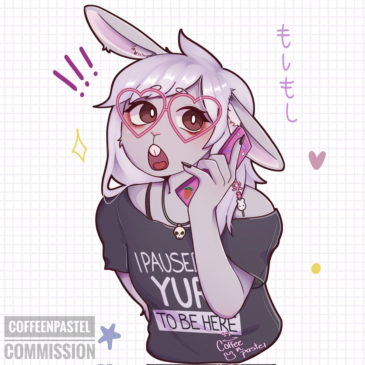 coffeenpastel's tweet photo. Commision! I will post the prices soon ♡♡ 
#furryartist #furry #bunny #Commission https://t.co/lHwScDqoaJ