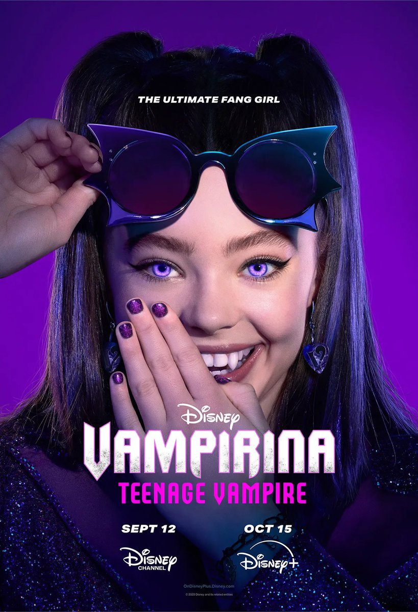realdinalohan's tweet photo. Get ready to FANG OUT because #VAMPIRINA: Teenage Vampire premieres Friday, Sept 12 on Disney Channel! 😎💜🦇 https://t.co/F69cshjg6c