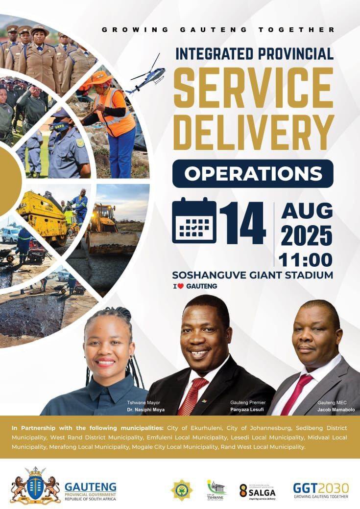 nasiphim's tweet photo. Tomorrow, we host the province. Integrated Provincial Service Delivery Operations. 
One by one! @CityTshwane https://t.co/ywQ3HvRLb9