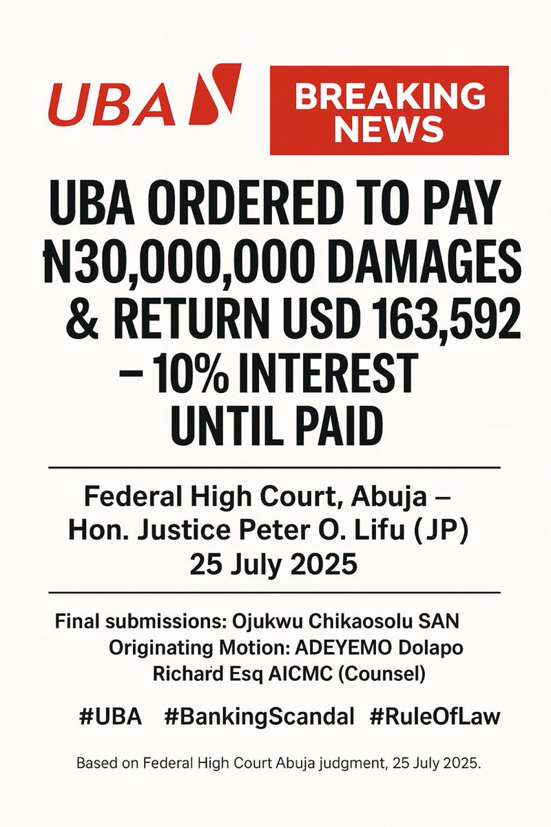 hazemid_o's tweet photo. @Richard626_ The unbeatable Richard Esq has done it again. #UBA #BankingScandal https://t.co/pfQC2YU5WU