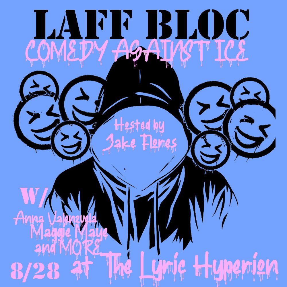 feraljokes's tweet photo. Yo LOS ANGELES I'm doing another show to raise money for ICE resistance 8/28 at 9:30 this time I got @Maggiemayehaha Anna Valenzuela and a SECRET headliner (this is industry lingo for "they haven't confirmed yet) tix here : https://t.co/aa6WPPEPRD https://t.co/jCxRe8IgJI