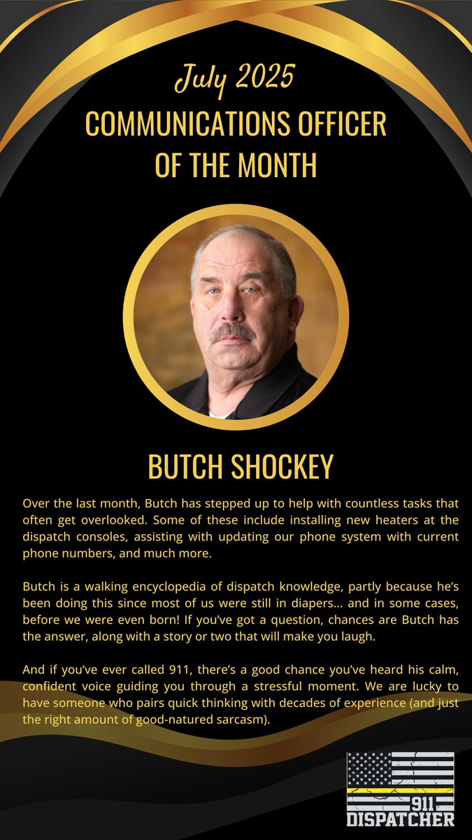 Dispatcher of the Month - July 2025 ocv.im/ibe1SVO
