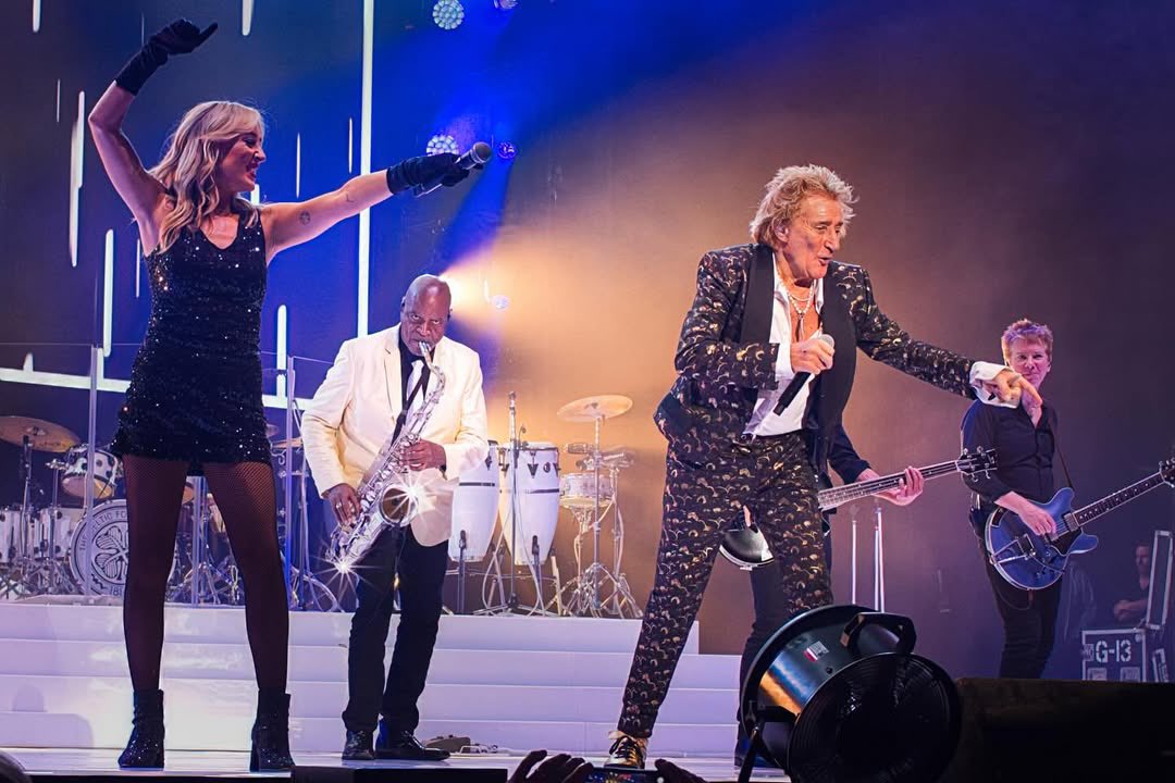 rodstewart's tweet image. Out here on the road and having a great time! Who’s coming to a show?