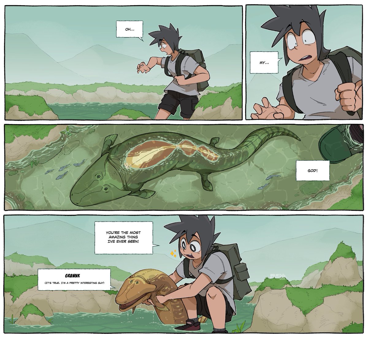 Jay finds a Tiktaalik 🐸✨