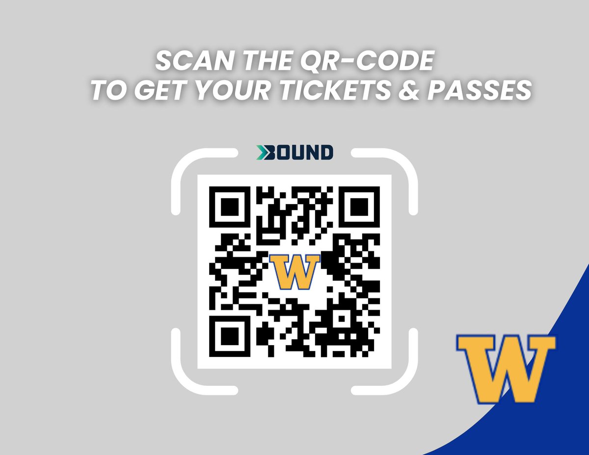 Purchase activity passes through Bound (replaces GoFan)
➡️ Download Bound in the App Store or Google Play
➡️ Online Purchase: buff.ly/6kn4z81
Prices:
Grades K-6: $40
Grades 7-12: $50
Adults: $60
Grades 7-12, use your student number (same as your lunch number) to purchase.