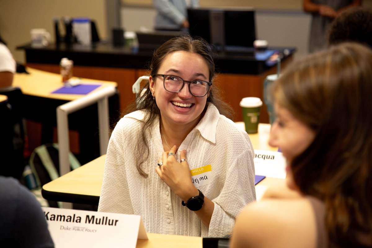 DukeSanford's tweet photo. A warm welcome to our new cohort of Master of Public Policy students! πWe're so pleased to have you join our community of changemakers! #FuturePolicyLeaders https://t.co/elvC4TyEFS