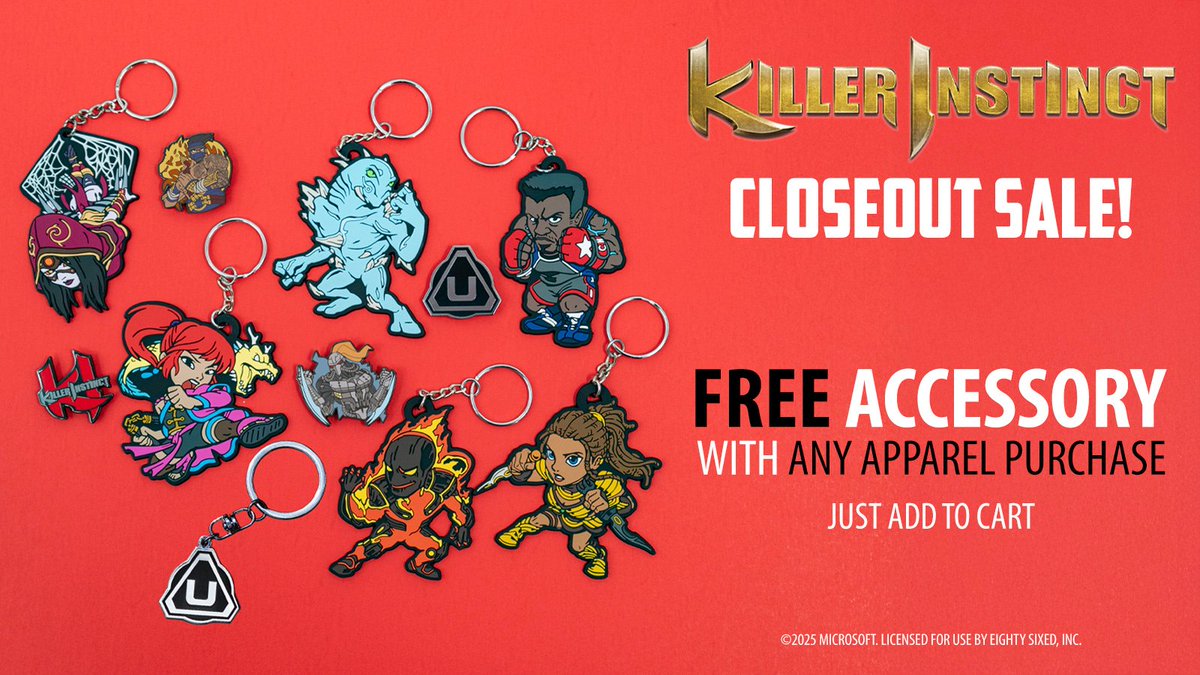 Eighty Sixed (@eightysixed) on Twitter photo Everything in our Killer Instinct Collection is now 50% OFF and for every apparel item you pick up, you’ll score a FREE accessory of your choice. Just add it to your cart and we’ll handle the rest! 
👇
eightysixed.com/collections/ki… Everything in our Killer Instinct Collection is now 50% OFF and for every apparel item you pick up, you’ll score a FREE accessory of your choice. Just add it to your cart and we’ll handle the rest! 
👇
eightysixed.com/collections/ki…