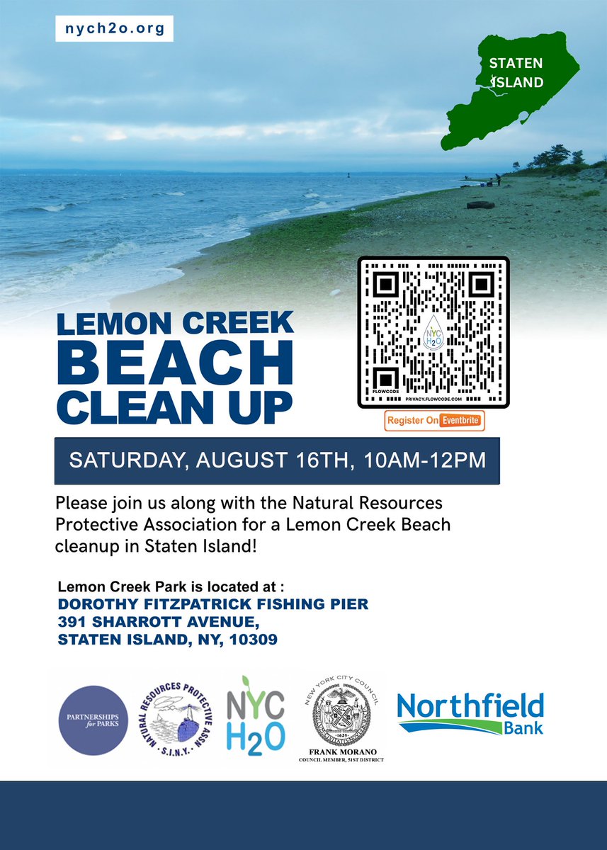 Join us this weekend for a beach cleanup at the Ridgewood Reservoir! 🌊 🌞

Sign up to volunteer here:
eventbrite.com/e/1510936404459