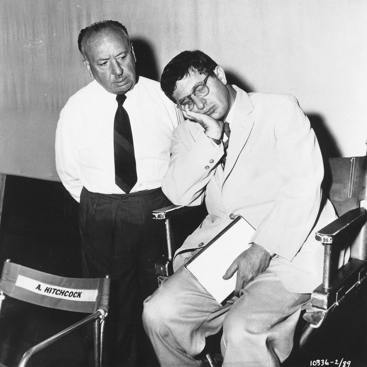Alfred Hitchcock was born on this day in 1899. Composer Bernard Herrmann and Hitchcock collaborated on eight films from 1955 to 1964, and also The Alfred Hitchcock Hour television program. 

Photo: Hitchcock and Herrmann on the set of THE MAN WHO KNEW TOO MUCH in 1955.