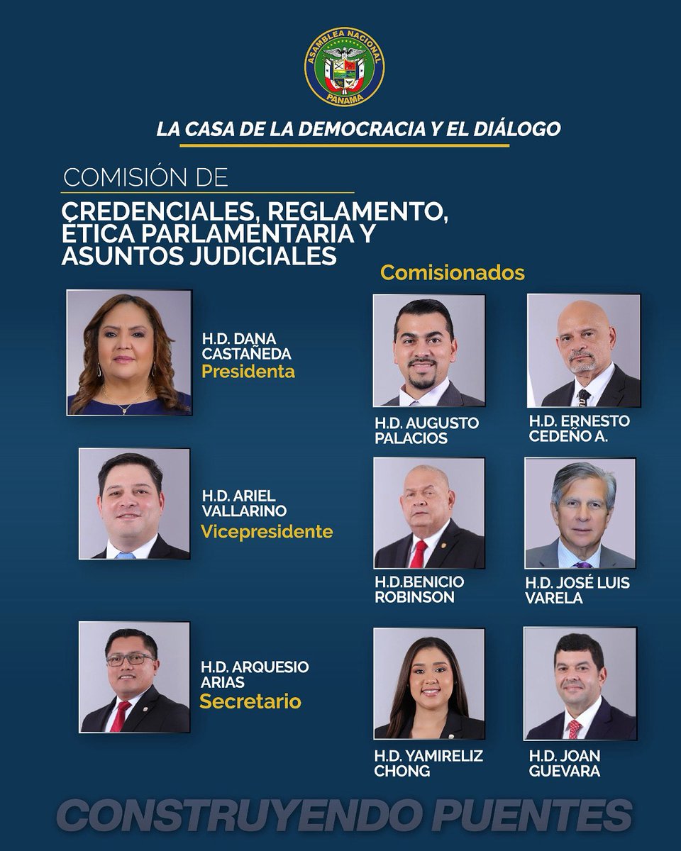 De esta manera quedo instalada la Comisión de Credenciales, Reglamento, Ética Parlamentaria y Asuntos Judiciales que será liderada por la diputada Dana Castañeda.