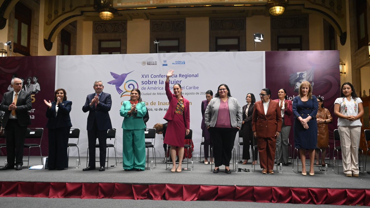 unwomenchief's tweet photo. Honored to open #XVIConferenceWomenLAC with H.E. President @Claudiashein.

#LAC Region has shown the world that Care is an imperative for sustainable development &amp; #SDG5.

Lets continue to build a world that places women &amp; girls at the centre of life, policy, &amp; power. #Beijing30 https://t.co/MMoi3dV6jZ