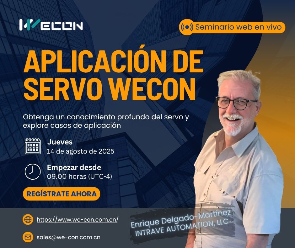 INTRAVEcom's tweet photo. #AutomatizaciónIndustrial de alto nivel.
Jueves 14 09:00 AM🇻🇪 para toda América Latina.
Masterclass SISTEMAS SERVO WECON en español.
Abierta al público vía Zoom.
Cupos limitados.
Entra al link y asegura tu plaza.
https://t.co/dSw4cP06tt
#Wecon es ISO9001, UL, CE, RoHs, FCC. https://t.co/Pufr8tLoAy
