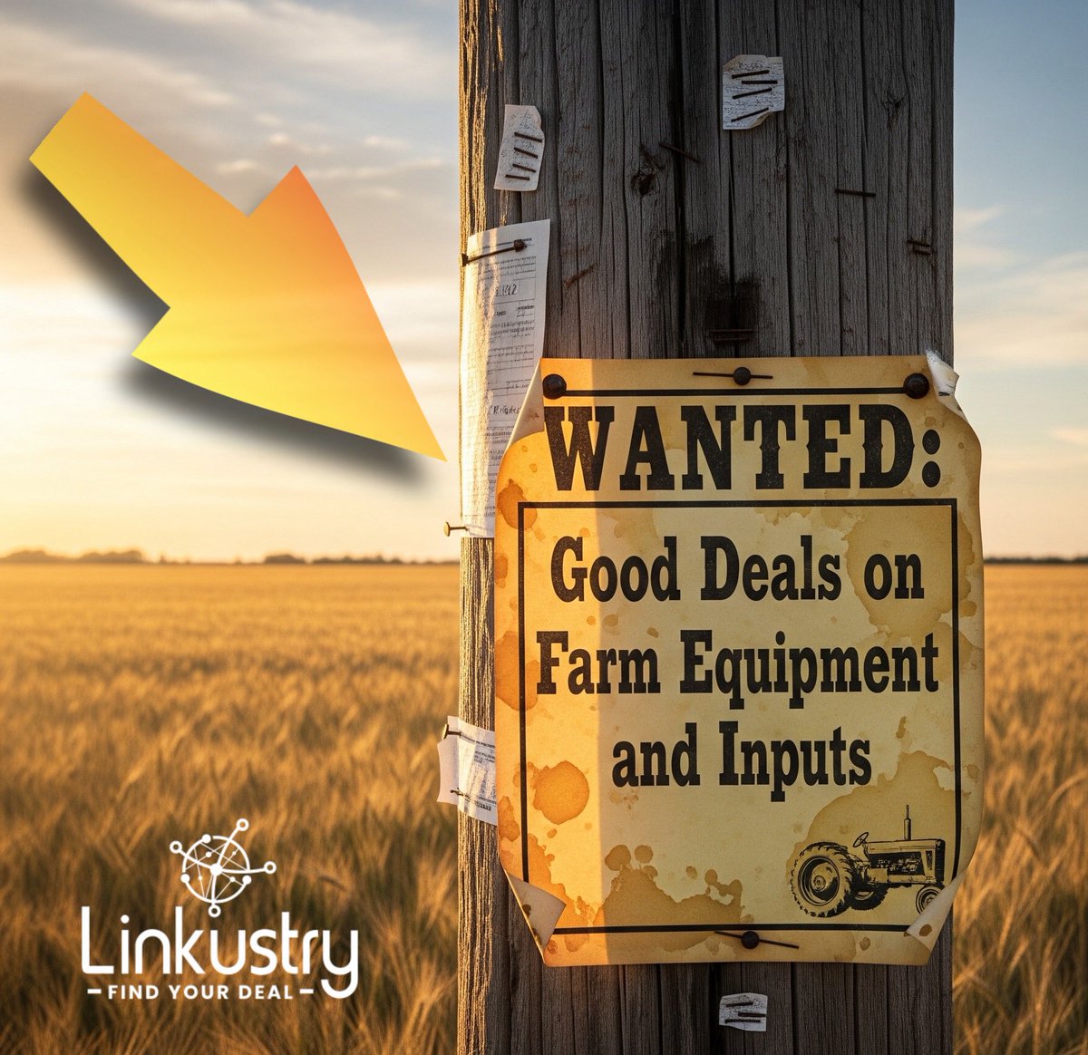 It seems that most farmers are looking for a good deal. Are you?  Sign up and be notified when we launch.🚀 

linkustry.com