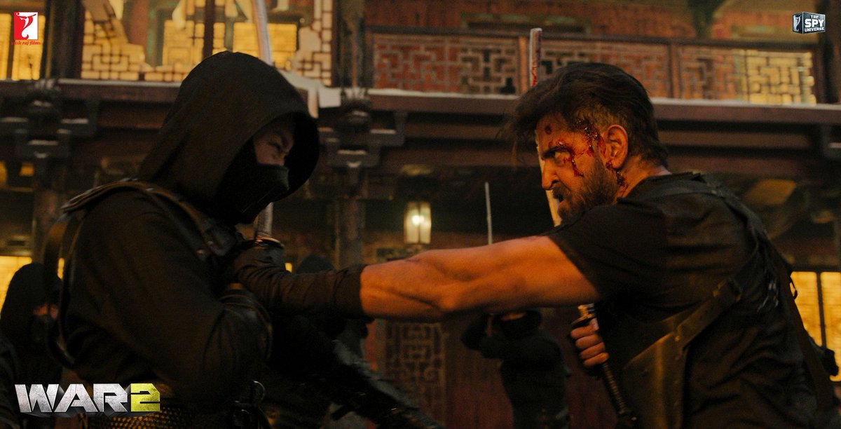 It's finally here - our labour of love, sweat and passion. #War2 is out in cinemas today - come enjoy the mayhem!