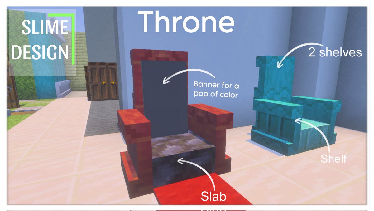 WilSlime0711's tweet photo. Shelf designs for you to try out, #SlimeArmy
#minecraft #minecraftpreview #SlimeDesign #minecraftbuild https://t.co/QtlHqr0bO9