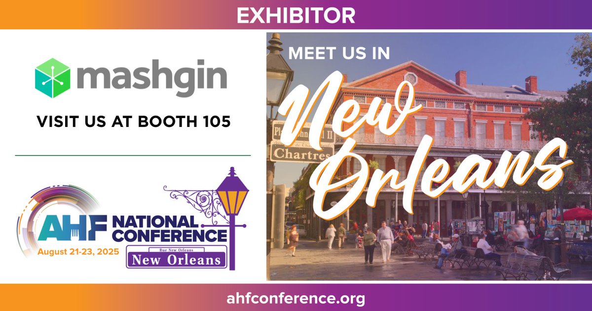 ⚜️ We're heading to the #BigEasy for the #AHF2025

See how our AI-powered self-checkout is transforming hospital cafeterias.

📅 Aug 21-23
📍 New Orleans
📌 Booth 105

Register: bit.ly/AHFBeThere

#AHFNationalConference #AHF2025 #Mashgin #AI