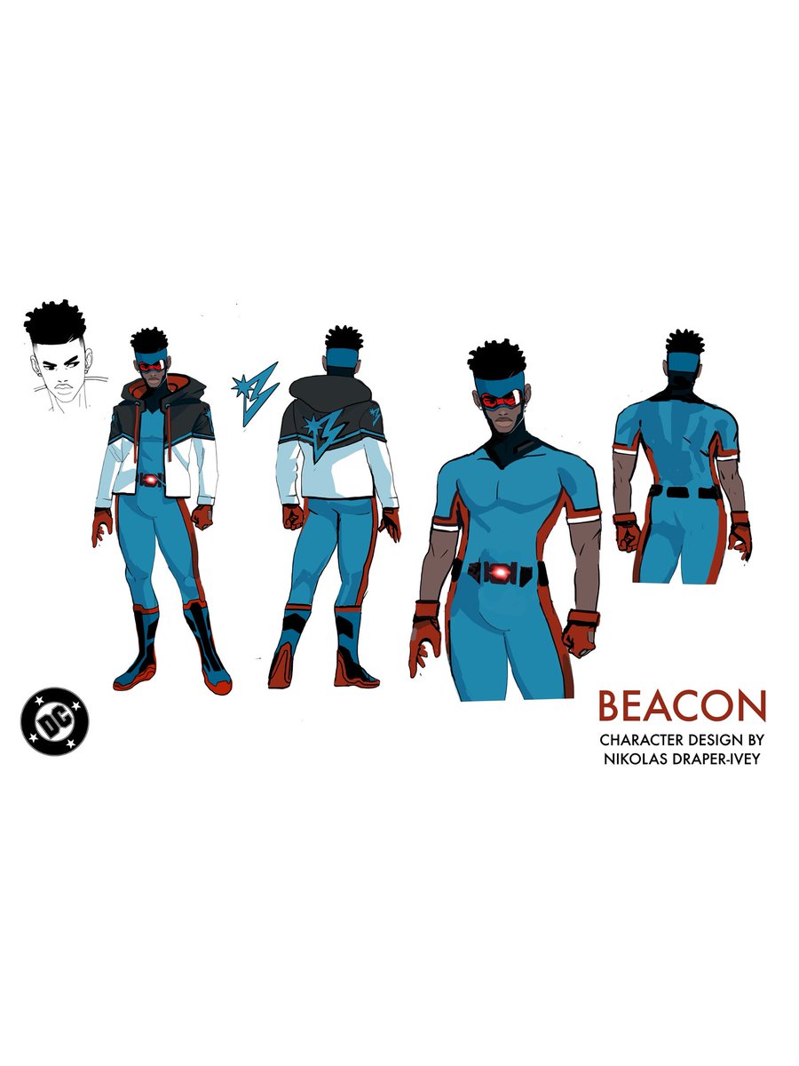 NikDraperIvey's tweet image. CHARACTER DESIGN FIRST LOOK FOR BATMAN/STATIC:BEYOND
(Slide for designs and read below for descriptions)

STATIC BEYOND “SHUTDOWN SUIT- 
After an encounter with a mysterious new antagonist  (SHUTDOWN) that has the ability drain immense power, Virgil must find a way to store his…