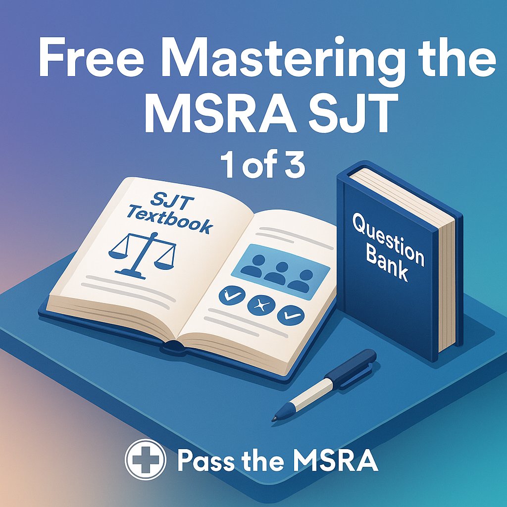 PasstheMSRA's tweet photo. Listen to "SJT: Free Mastering the MSRA SJT (1 of 3): Professionalism, Safety, Communication https://t.co/s2bMxpvQS7