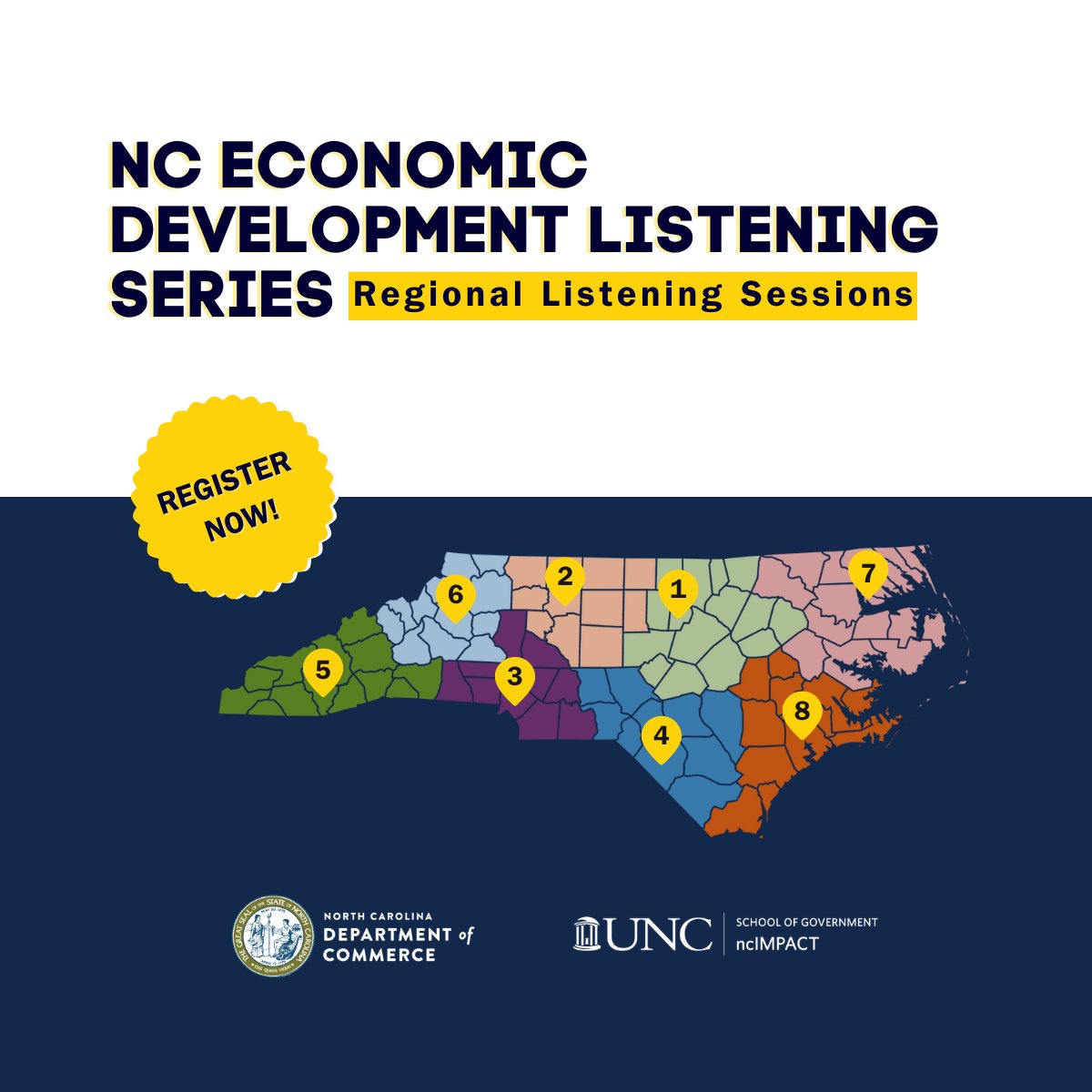 We're partnering with <a href="/ncIMPACTsog/">ncIMPACT Initiative</a>  for the NC #EconDev Listening Series to elevate community voices and gather valuable insights for the state's 2026 Comprehensive Strategic Economic Development Plan. Get the schedule and more info here: tinyurl.com/2unjzn7a #EconDev